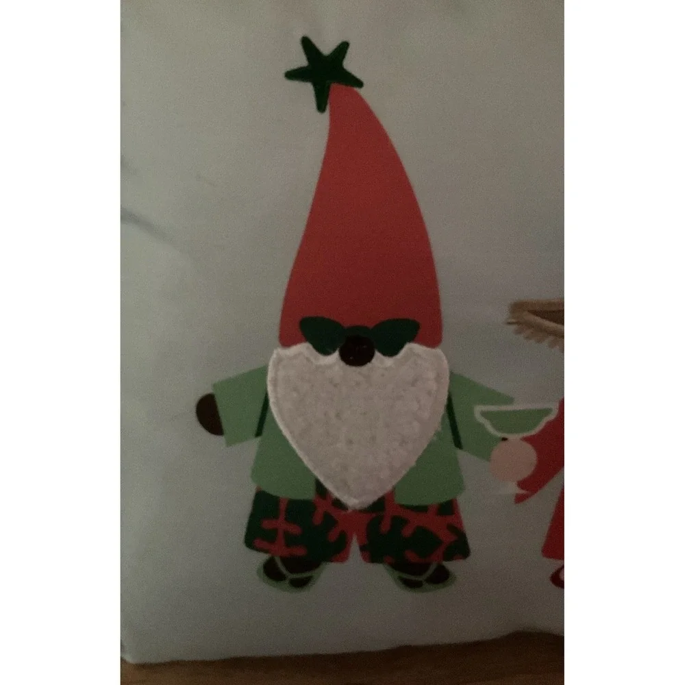 St. Nicholas Square Aqua Beach Gnome Throw‎ Pillow
